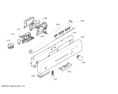 Схема №1 S49E33N0EU с изображением Передняя панель для посудомойки Bosch 00447624