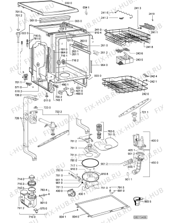 Схема №1 LPA 78/1 EG с изображением Блок управления для электропосудомоечной машины Whirlpool 480140101521