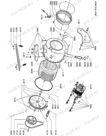 Схема №1 AWG 875 I с изображением Декоративная панель для стиралки Whirlpool 481246469062