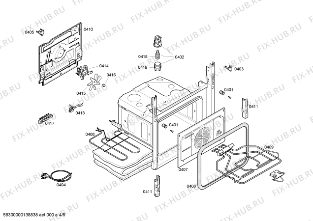Схема №1 FRT4401 с изображением Панель управления для плиты (духовки) Bosch 00672477
