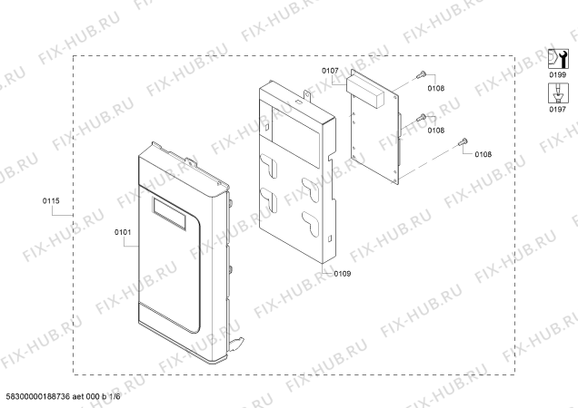 Схема №1 HMV3022U Bosch с изображением Магнетрон для микроволновки Bosch 00652690