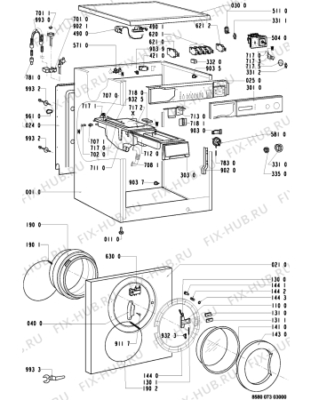 Схема №1 AWP 064 с изображением Ручка (крючок) люка для стиралки Whirlpool 481949878316