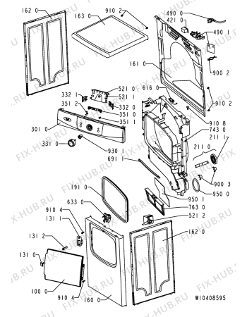 Схема №1 AWZ4303 (F090194) с изображением Наставление для стиралки Indesit C00370732