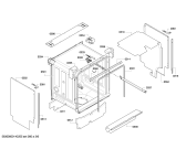 Схема №1 SMI60E02EU с изображением Передняя панель для электропосудомоечной машины Bosch 00678097