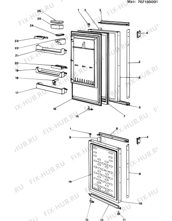 Взрыв-схема холодильника Ariston IRF315 (F000555) - Схема узла