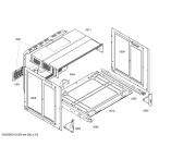 Схема №1 HEN334550 с изображением Фронтальное стекло для духового шкафа Bosch 00472191