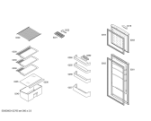 Схема №1 3FEE1041 с изображением Дверь морозильной камеры для холодильной камеры Bosch 00479082