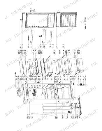 Схема №1 SP40 800 EU с изображением Запчасть для холодильной камеры Whirlpool 488000520697