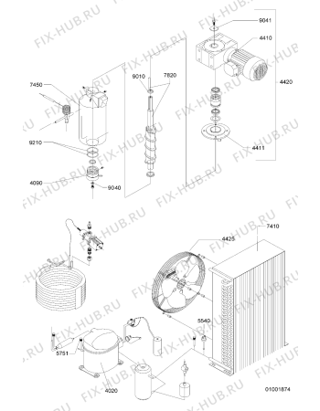 Схема №1 AGS 834/WP с изображением Микрореле для холодильника Whirlpool 483286003741