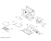 Схема №1 HMT85M621 с изображением Дверь для плиты (духовки) Bosch 00478279