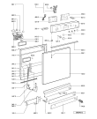 Схема №1 GSFH 1492 WS с изображением Регулятор для электропосудомоечной машины Whirlpool 481241359179