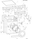 Схема №1 HL6T (F015351) с изображением Декоративная панель для стиралки Indesit C00053092