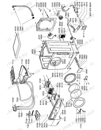 Схема №2 AWG 875 I с изображением Декоративная панель для стиралки Whirlpool 481246469062