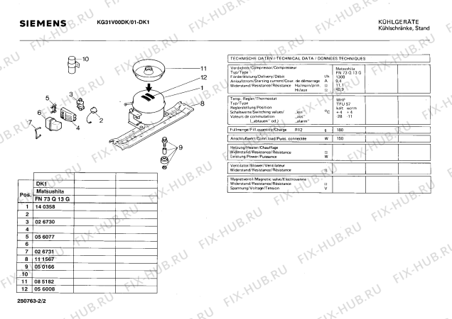 Взрыв-схема холодильника Siemens KG31V00DK - Схема узла 02