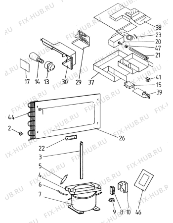 Взрыв-схема холодильника Unknown QR66W - Схема узла C10 Cold, users manual