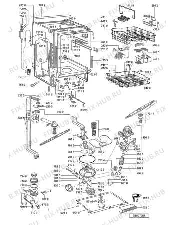 Схема №1 GSIP 6627 IN с изображением Блок управления для посудомоечной машины Whirlpool 481221479778