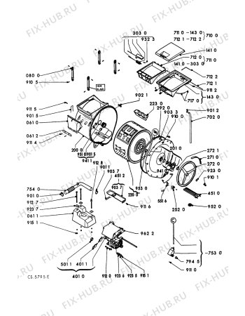 Схема №1 AWF 849/IG с изображением Клавиша Whirlpool 481941029043