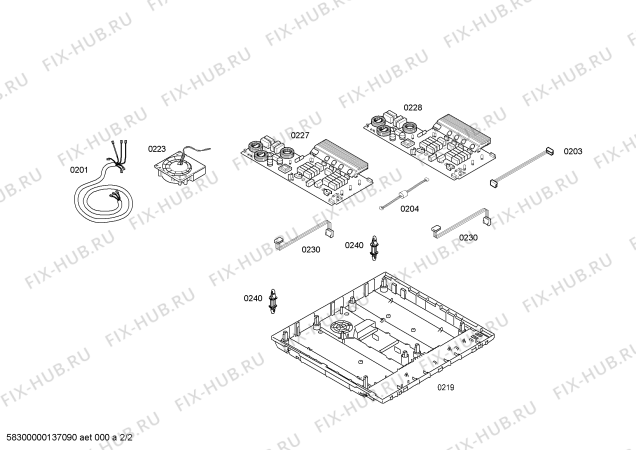 Взрыв-схема плиты (духовки) Siemens EH879SB11 SE.4I.80.TOP.BW.X.MetalG - Схема узла 02