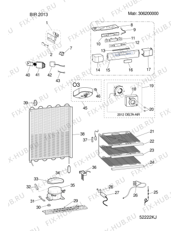 Схема №1 RCB31AAAECOT (F082327) с изображением Ящик (корзина) для холодильника Indesit C00299884