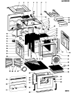 Схема №1 FM21KCWH (F030923) с изображением Панель для плиты (духовки) Indesit C00118356