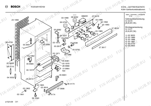 Схема №1 KGV2671NL с изображением Клапан для холодильника Bosch 00093181