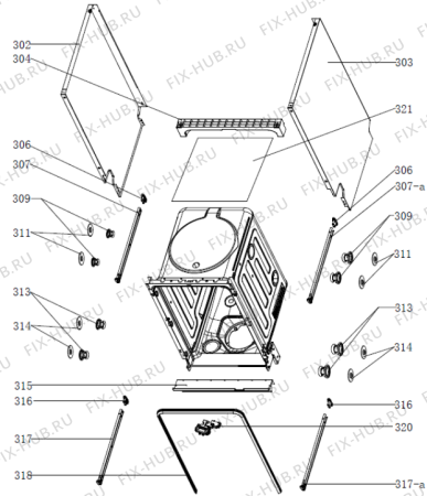 Взрыв-схема посудомоечной машины Gorenje GI55110 (552993, WQP8-GDBI1) - Схема узла 03
