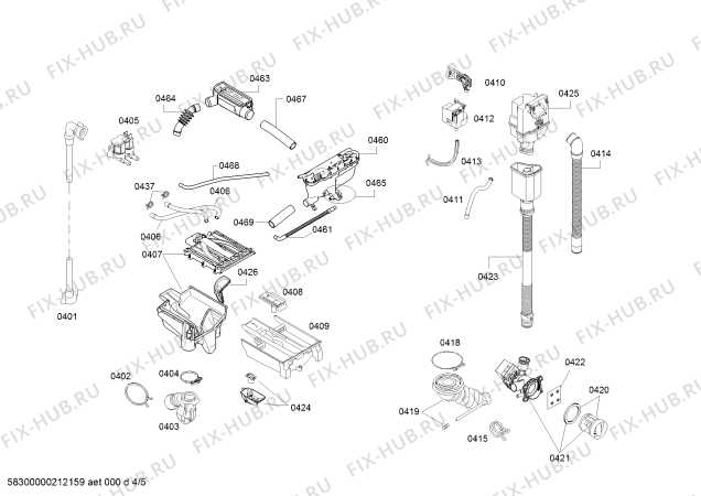 Схема №2 WAU28766HW с изображением Кабель для стиралки Bosch 10006838