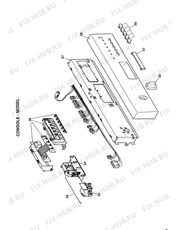 Схема №1 DC26N (F033567) с изображением Мини-ручка для посудомойки Indesit C00211127