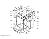 Схема №1 TK64001 Surpresso S40 с изображением Передняя часть корпуса для электрокофемашины Siemens 00433848