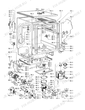 Схема №1 GSI 1361 WS с изображением Диспенсер Whirlpool 481241868038