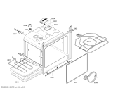 Схема №1 3HT568X с изображением Фронтальное стекло для электропечи Bosch 00475049
