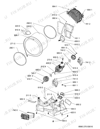 Схема №1 TK PLUS 71B DI с изображением Обшивка для стиралки Whirlpool 480112101587