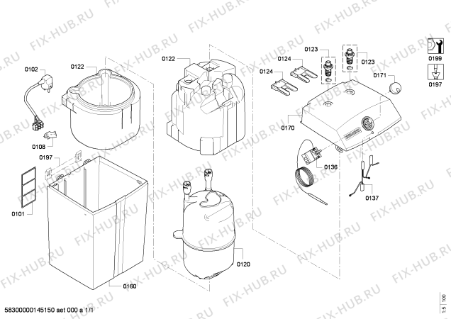 Схема №1 7736504731 TR1500TO 5 T с изображением Крышка для бойлера Bosch 10007889