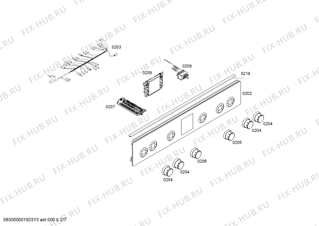 Схема №1 HGD74W325R с изображением Инструкция по эксплуатации для плиты (духовки) Bosch 18018909