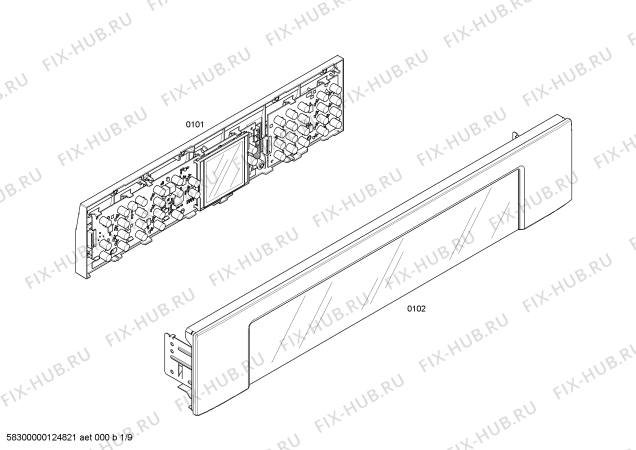 Взрыв-схема плиты (духовки) Bosch HBL8650UC - Схема узла 02