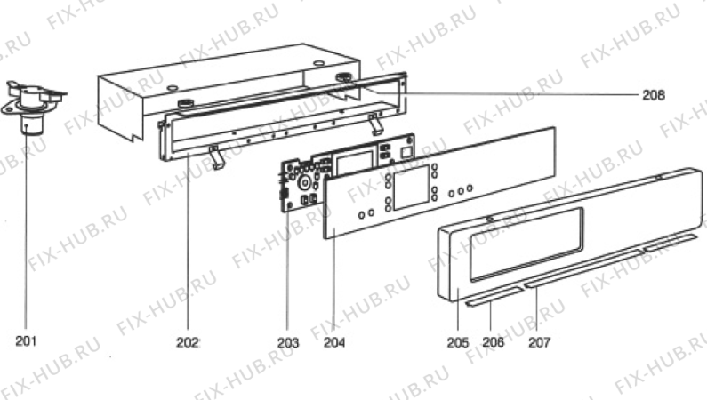 Взрыв-схема комплектующей Gorenje O4   -Electric(900002396, O4) - Схема узла 03