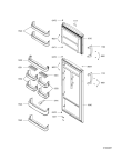 Схема №1 WBM 475/IX с изображением Дверца для холодильника Whirlpool 480132101052