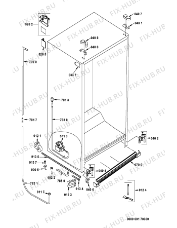 Схема №1 S20C RBB22-A/G с изображением Дверца для холодильной камеры Whirlpool 481241619403