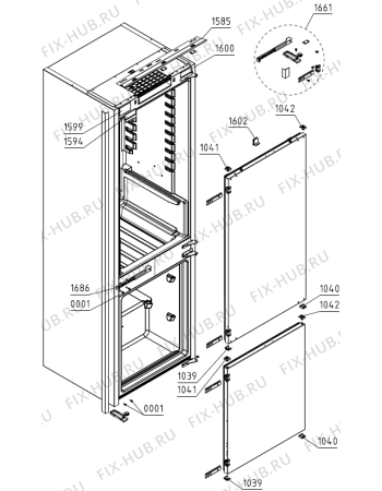 Взрыв-схема холодильника Pelgrim PCS3178L (590680, HZI2728RMD) - Схема узла 05
