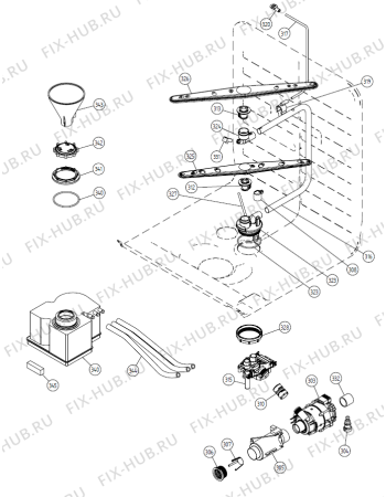 Взрыв-схема посудомоечной машины Gorenje ASE 560 FAKS UK   -SS FH (900001210, DW20.3) - Схема узла 03