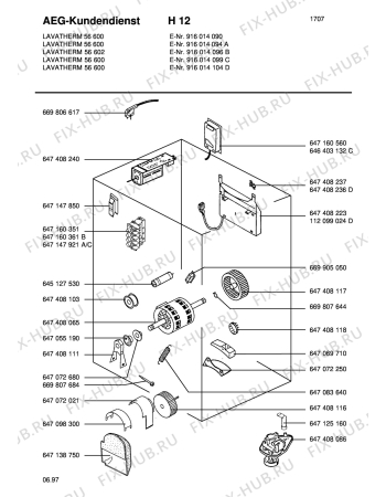Взрыв-схема стиральной машины Aeg LTH56600   S - Схема узла Section4