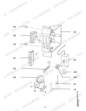 Взрыв-схема холодильника Aeg ARC1339-5 I - Схема узла Freezer electrical equipment