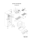 Схема №1 WTH4714 A+M с изображением Полка для холодильной камеры Whirlpool 482000090445