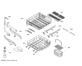 Схема №1 SGV45M13EU с изображением Набор кнопок для посудомоечной машины Bosch 00446044