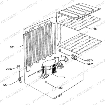 Взрыв-схема холодильника Unknown TW422G - Схема узла C10 Cold, users manual