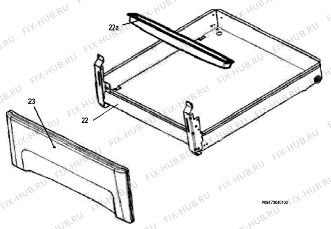 Взрыв-схема плиты (духовки) Electrolux EKK510102W - Схема узла Section 2