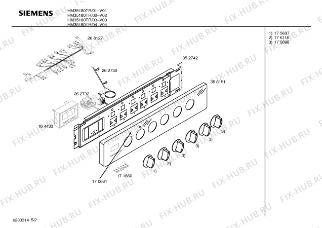 Схема №1 HM32820PP с изображением Стеклянная полка для духового шкафа Bosch 00298233