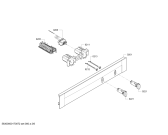 Схема №1 B15M22N3 Mega BM 1522 N с изображением Панель управления для плиты (духовки) Bosch 00744862