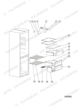 Схема №1 BIA15 (F077948) с изображением Другое для холодильника Indesit C00289631