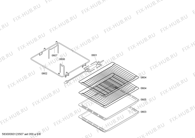 Схема №1 HE700450 с изображением Ручка двери для плиты (духовки) Siemens 00663041